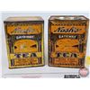 Image 2 : Nash's Gateway Tea Tins (2) (Each Measure: 7-1/2"H x 6"W x 6"D)