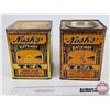 Image 3 : Nash's Gateway Tea Tins (2) (Each Measure: 7-1/2"H x 6"W x 6"D)