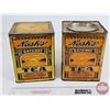 Image 4 : Nash's Gateway Tea Tins (2) (Each Measure: 7-1/2"H x 6"W x 6"D)