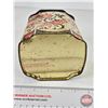 Image 12 : Tins (3) : RED ROSE Coffee Tin (Paper Label) + (2) Misc (Red Rose Measures: 4"H x 8-1/2"Dia)
