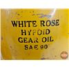 Image 13 : WHITE ROSE Gear Oil Drum & WHITE ROSE Five-Gallon Pail (Drum Measures: 23-1/2"H x 14-1/2"Dia)