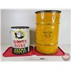 Image 2 : WHITE ROSE Gear Oil Drum & WHITE ROSE Five-Gallon Pail (Drum Measures: 23-1/2"H x 14-1/2"Dia)