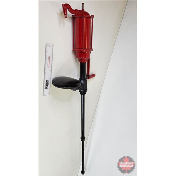 Oil Barrel Pump with Return Drain (Painted) (54"H)