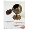 Image 3 : Bullet Lighter & Mid Century Brass Globe Ashtray (3-1/2"H)