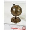 Image 5 : Bullet Lighter & Mid Century Brass Globe Ashtray (3-1/2"H)