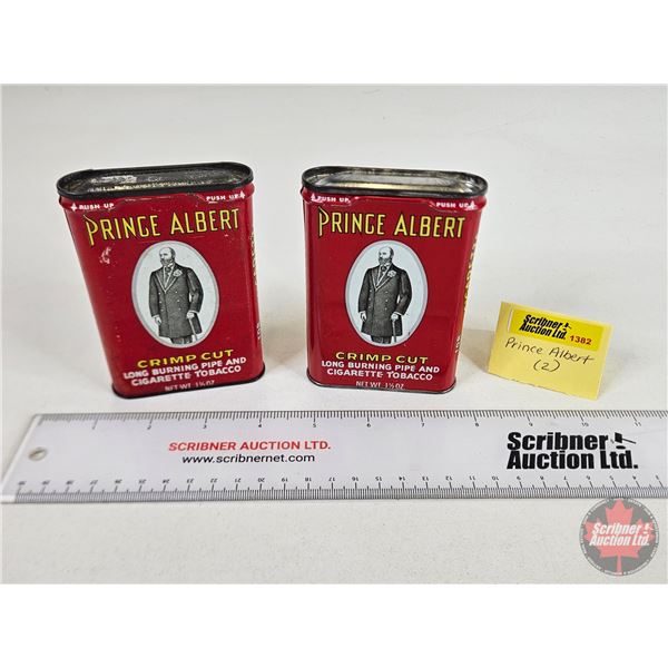 Prince Albert Pocket Tins (2) (4-1/4"H x 3"W x 1"D)