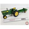 Image 1 : John Deere Toy Tractor with Spreader (Scale 1:16) (Note: Steering Wheel Missing)