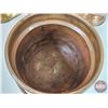 Image 10 : Coppercraft Grouping (4) : Skuttles (2), Kindling Bucket & Pot (Largest Measures: 9-1/2"H x 11-1/4"D