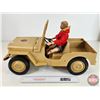 Image 3 : GI Joe Desert Patrol Adventure : Jeep & Man & Accessories! (with Original Box) (Box Measures: 12"H x