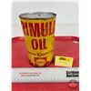 Image 1 : SHELL RIMULA OIL Can : Series 3 Motor Oil (All Measure: 6-1/2"H x 4"Dia)