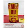 Image 2 : SHELL RIMULA OIL Can : Series 3 Motor Oil (All Measure: 6-1/2"H x 4"Dia)