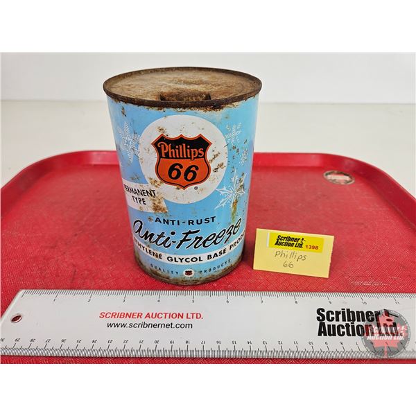 Phillips 66 Anti-Rust Anti-Freeze Can  (5-1/2"H x 4"Dia)