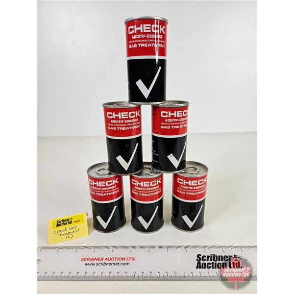 CHECK Gas Treatment (6) (All FULL !) (Each Measure : 4"H x 2"Dia)
