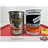 Image 2 : Oil Cans (2):  - Motomaster Dexron II  - PetroLon's Slick 50 (Both FULL !)  (6"H x 4"Dia)