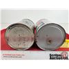 Image 7 : Oil Cans (2):  - Motomaster Dexron II  - PetroLon's Slick 50 (Both FULL !)  (6"H x 4"Dia)