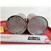 Image 7 : ESSO Mineralube Motor Oil Cans (2) : (6-1/2"H x 4"Dia)