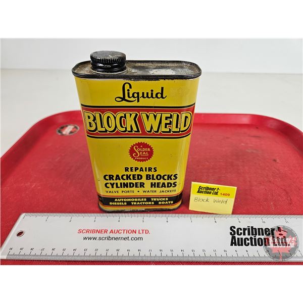 Liquid BLOCK WELD Tin (Solder Seal) (Full !) (6"H)