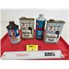 Image 1 : Tin / Bottle Can Collector Combo (4) : - Bowes Seal Fast Radiator Flush (2)  - Whiz Zorbit Gasline A