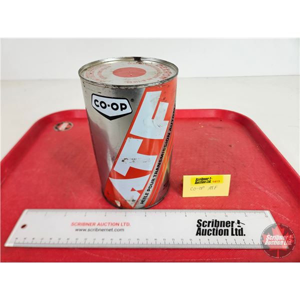 CO-OP ATF Can (FULL !) (6-1/2"H x 4"Dia)