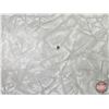 Image 4 : Chrome Table Top Only (Grey "Cracked Ice") (3"H x 48"W x 32"D) (No Leaf / No Legs)