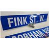Image 5 : Street Signs (2): (w/Street Sign Cross Bracket) - FINK ST W - COBHAM AVE W (Both Measure: 6" x 30")