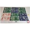 Image 1 : Alberta Lic Plates (12) : 6 Matching Sets - 1965 Set - 1968 Set "Bus" - 1968 Set "Bus" - 1971 Set - 