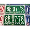 Image 5 : Alberta Lic Plates (12) : 6 Matching Sets - 1965 Set - 1968 Set "Bus" - 1968 Set "Bus" - 1971 Set - 
