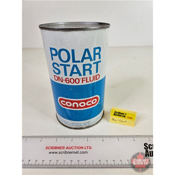 CONOCO Can : POLAR START DN-600 Fluid (FULL !) (6-1/2"H x 4"Dia)