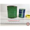 Image 3 : CLOVER Compound Tins (2) (Both With Contents) (Largest Measures: 4-1/2"H x 3-1/4"Dia)