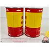 Image 3 : LUBIE LUBE Oil Cans (2) (Note: One is FULL !) (6-1/2"H x 4"Dia)