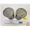 Image 6 : B/A PEERLESS Oil Cans (2) (Note: One is FULL !) (6-1/2"H x 4"Dia)