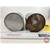 Image 7 : B/A PEERLESS Oil Cans (2) (Note: One is FULL !) (6-1/2"H x 4"Dia)