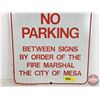 Image 4 : Single Sided Aluminum Sign : FIRE LANE NO PARKING (18" x 12")