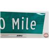 Image 4 : Single Sided Aluminum Arrow Sign (Reflective) : 40 MILE (9" x 30")