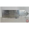 Image 5 : Single Sided Aluminum Arrow Sign (Reflective) : 40 MILE (9" x 30")