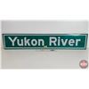 Image 1 : Single Sided Aluminum Sign (Reflective) : Yukon River (9" x 46-1/2")