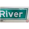Image 5 : Single Sided Aluminum Sign (Reflective) : Yukon River (9" x 46-1/2")