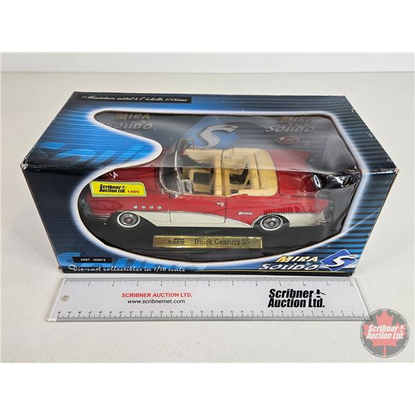 MIRA by Solido Die-Cast Collectibles : Buick Century 55 (Scale 1:18) (Box Measures: 5-1/2"H x 12-1/2