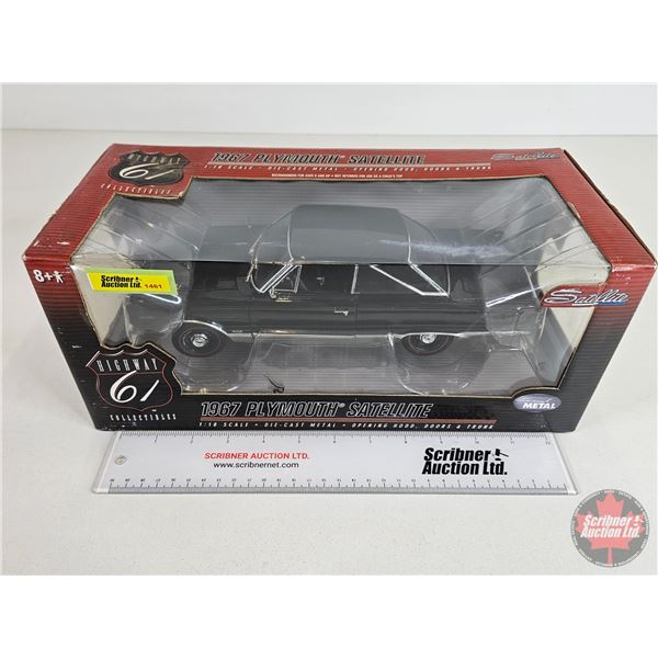 Satellite Diecast : Highway 61 Collectibles : 1967 Plymouth Satellite (Scale 1:18) (Box Measures: 6"