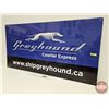 Image 2 : Single Sided Aluminum Sign "Greyhound Courier Express" (24" x 48")