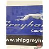 Image 4 : Single Sided Aluminum Sign "Greyhound Courier Express" (24" x 48")