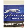 Image 5 : Single Sided Aluminum Sign "Greyhound Courier Express" (24" x 48")