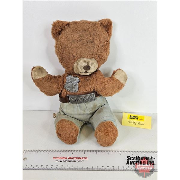 Teddy Bear : SMOKEY "Ranger" Badge  (13"H)