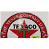 Image 2 : Single Sided Porcelain Quality Reproduction Round Sign : TEXACO  (12"Dia)