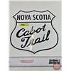 Image 1 : Single Side Souvenir Tin Sign : NOVA SCOTIA Cabot Trail (Modern) (11" x 11-1/2")