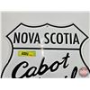Image 2 : Single Side Souvenir Tin Sign : NOVA SCOTIA Cabot Trail (Modern) (11" x 11-1/2")