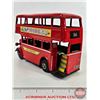 Image 11 : Toy Buses (3): - School Bus - Double Decker (4-1/2"H) - Greyhound