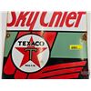 Image 3 : Single Sided Porcelain Quality Reproduction Sign : TEXACO Sky Chief GASOLINE (18" x 12")