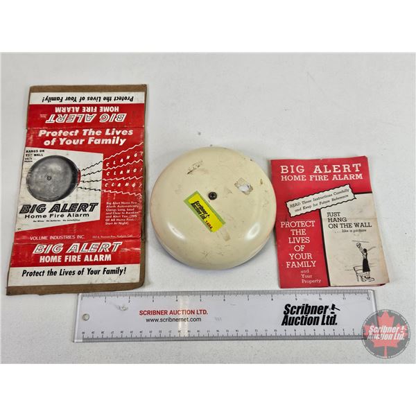 BIG ALERT Home Fire Alarm (5-1/2"Dia)