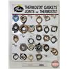 Image 1 : Gates Store Display Rack (Metal) (Peg) THERMOSTAT GASKETS with Old Stock Gaskets (30" x 24")